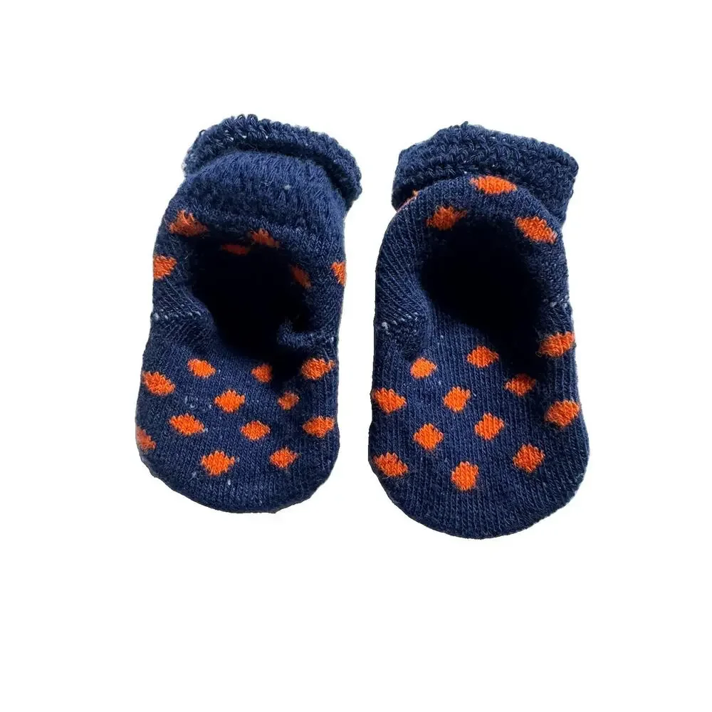 Auburn Tigers Baby Booties Slipper Socks Navy Orange AU NCAA Infant